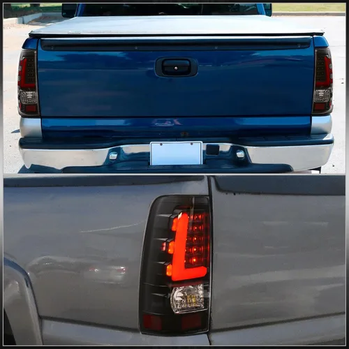 Miniatura 3 de AJP Distributors Juego de luces traseras de tubo LED, luces de freno, conjunto de par de actualizaciones compatibles/reemplazo para Silverado Sierra