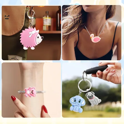 Miniatura 7 de 20 piezas de protectores para puntas de agujas de tejer con lindos animales, protectores para agujas de tejer, tamaño US 2.5-13 (3mm-9mm), para Panda