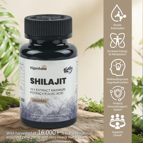Miniatura 2 de Himalayas Shilajit Pro Max para hombres y mujeres, extracto 10:1, 24000 mg de grado dorado con ácido fúlvico y más de 85 minerales traza, apoyo
