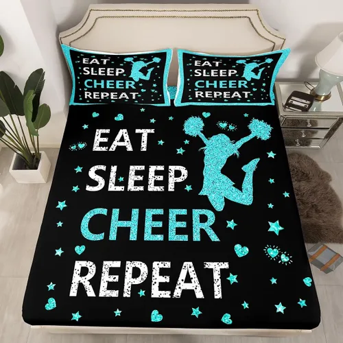 Miniatura 24 de Erosebridal Sábana bajera ajustable de gimnasia con bolsillo profundo para niñas y niños, tamaño individual, juego de ropa de cama deportiva