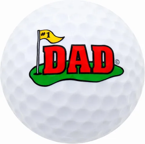 Westmon Works Pelota de golf #1 para papá, día del padre o cumpleaños, regalo de golfista novedoso para el mejor pop