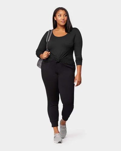 Miniatura 5 de 32 Degrees Heat - Camiseta de manga larga con cuello redondo para mujer, ultra suave, térmica, ligera