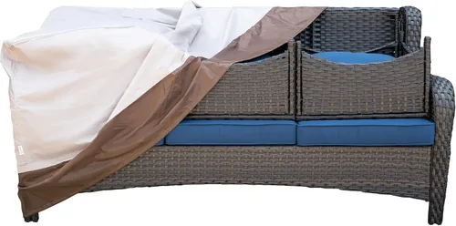 Miniatura 8 de ovios Fundas para muebles de patio, funda impermeable para sillas de sofá seccional, sofá biplaza otomana, sofá o mesa de uso general, 58.3 pulgadas