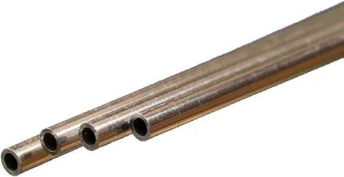 K&S 9802 - Tubo redondo de aluminio de metales de precisión 385.906 – 0.118 in de diámetro x 0.018 in de pared x 11.811 in de largo – Manualidades