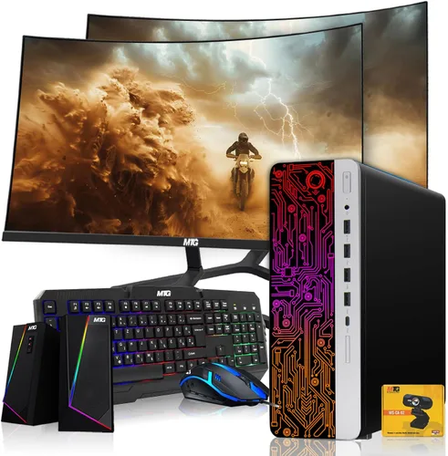 Miniatura 16 de PC de escritorio HP G3 para juegos, Intel Core i7 6ª generación, gráficos AMD RX 550, 32 GB de RAM, SSD de 1 TB, monitor MTG de 24 pulgadas, teclado