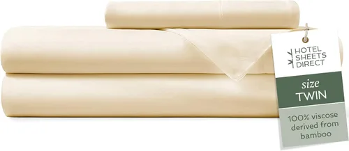 Miniatura 81 de Hotel Sheets Direct Juego de Sábanas de Cama de 4 Piezas, Tamaño California King, 100% Viscosa Derivada de Bambú, Juego de Sábanas con 2 Fundas