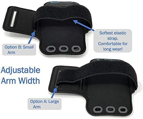 Miniatura 5 de Brazalete deportivo para correr, gimnasio, entrenamiento para Galaxy XCover Pro, banda de neopreno reflectante resistente al agua compatible