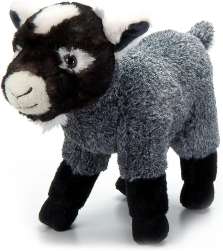 The Petting Zoo Peluche de cabra pigmea, regalos para niños, animales salvajes de granero de vida silvestre, juguete de peluche de cabra, 12 pulgadas