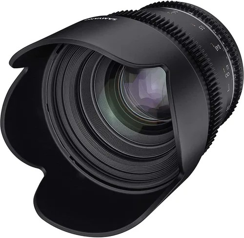 Miniatura 2 de Samyang Lente Cine de marco completo T1.5 VDSLR MK2 de 1.969 in para Canon RF, enfoque manual de alta velocidad, iris de 9 cuchillas, vidrio ultra