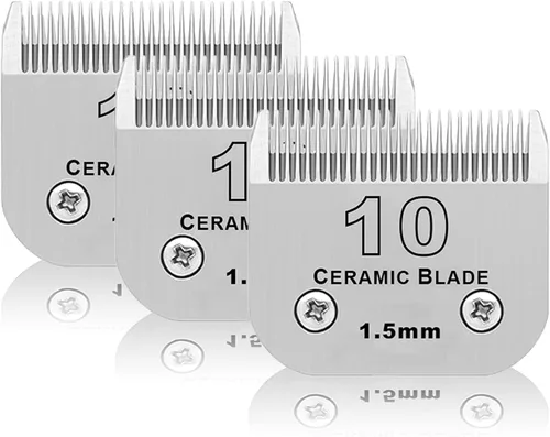 Miniatura 18 de Hojas para aseo de mascotas para perros desmontables - Tamaño 7FW, hoja ancha para aseo de perros, longitud de corte 3.2 mm (1/8"), compatible