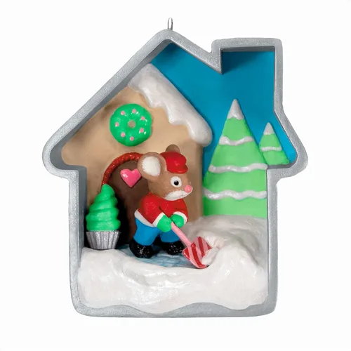 Miniatura 9 de Adorno de Navidad colgante de Hallmark Keepsake 2025, Papá Noel musical "Here Comes Santa Claus" con luz, regalos para coleccionistas de Papá Noel