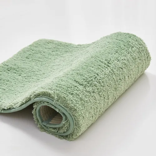 Miniatura 24 de CozeCube Tapetes de baño circulares de vellón para baño, esponjosos, absorbentes, de microfibra de secado rápido, antideslizantes, lavables