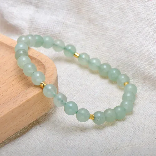 Miniatura 6 de Paialco Pulsera elástica de cuentas naturales o creadas de 0.236 in, pequeña para niñas y mujeres, 6.5 pulgadas
