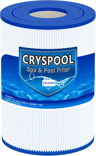 Cryspool® 07018 Filtro compatible con CX250RE, Star-Clear C250, PA25-4, PA25-4/M4, C-7626, FC-1230, Cartucho de filtro de spa de 25 pies cuadrados,