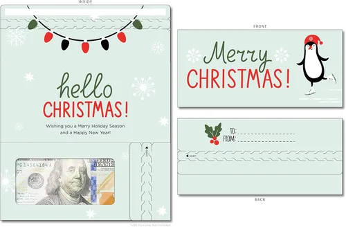 Miniatura 90 de Tarjeta de boda, con dos aperturas de tira para desgarrar, con ventana de plástico transparente que deja ver dinero, cheques o tarjetas de regalo