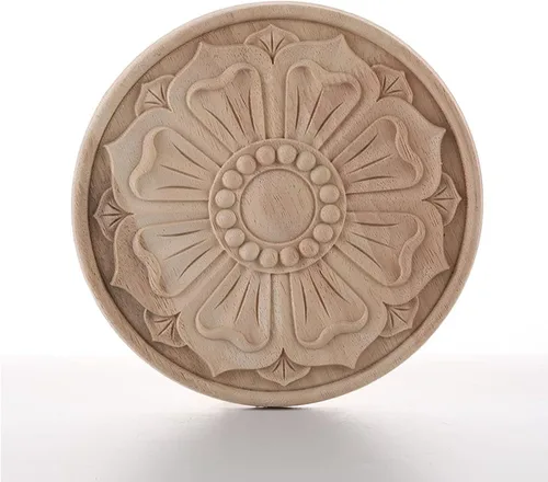 Miniatura 11 de Aplique de esquina tallada en madera para muebles del hogar, puerta, gabinete, decoración sin pintar, muebles tallados apliques onlays