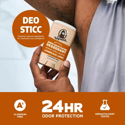 Miniatura 4 de Dr. Squatch Desodorante natural para hombre, desodorante natural sin aluminio para hombres con carbón y postbióticos para protección contra olores