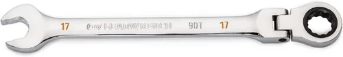 Miniatura 20 de GEARWRENCH Llave combinada de trinquete con cabeza flexible de 12 puntos, arco oscilante de 4 grados de 8 mm - 86708