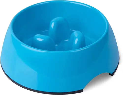 Miniatura 13 de Comedero lento antigolpes de diseño súper, comedero lento para perros, comedero interactivo para mascotas, comedores rápidos Blanco