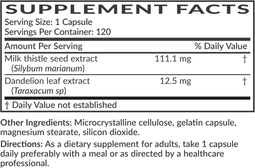Miniatura 6 de Futurebiotics Cardo mariano silimarina, extracto de mariano y diente de león, apoyo para la salud del hígado, soporte antioxidante, desintoxicación