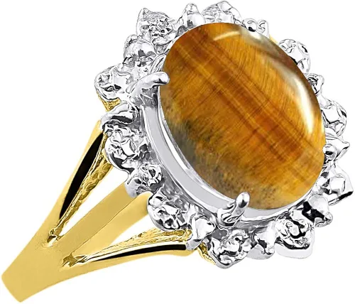 Miniatura 3 de Rylos Anillos para mujer, chapados en oro de 14 quilates, inspirados en la princesa Diana, piedras preciosas y halo de diamantes auténticos, joyería