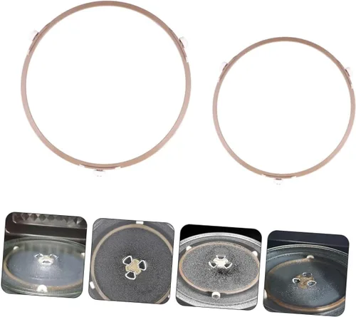Miniatura 6 de 1 Unidades Soporte para horno de microondas, para encimera, rodillos de microondas, bandejas redondas, pantalla tostadora, rodillos de microondas