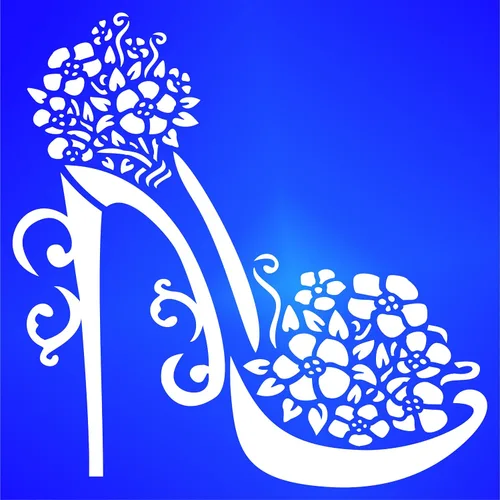 Miniatura 5 de CRAFT KREATIVELY - Plantilla de zapatos de tacón alto, 8.5 x 8.5 pulgadas de largo, plantillas decorativas para zapatos de plataforma de estilete