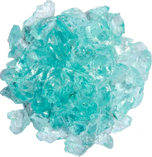 Miniatura 21 de Hiland RGLASS-AQ Vidrio para Hoguera en Aqua, Clasificación de Temperatura Extrema, Bueno para Propano o Gas Natural, 10 Libras, 10 lb (Paquete de 2)
