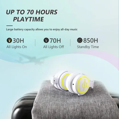 Miniatura 4 de Auriculares para niños, auriculares con orejas de gato con cable e inalámbricos, luces LED, auriculares Bluetooth inalámbricos plegables
