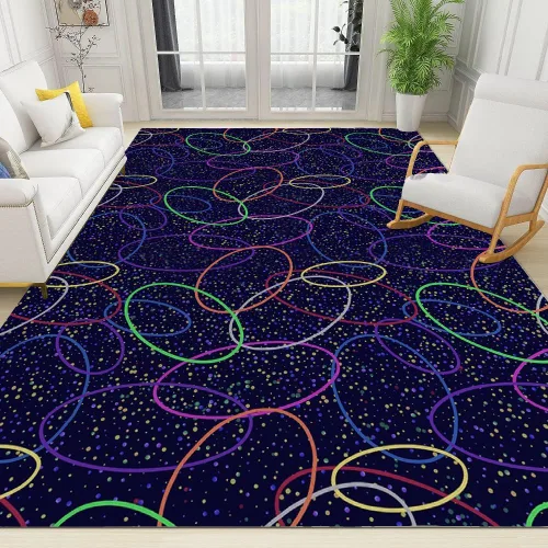 Alfombras retro de los años 80, 2 x 3 pies, Funky 90S, alfombra de área de juegos arcade para sala de estar, tapetes antideslizantes para el