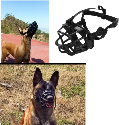 Miniatura 4 de Pitbull Bozales - Cesta antimordeduras para perros grandes y medianos, bozal ajustable Westie Springer Spaniel, bozal de entrenamiento transpirable