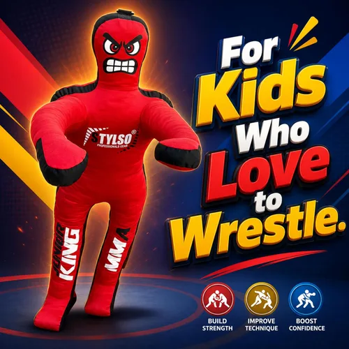 Miniatura 5 de Maniquí de lucha libre sin relleno para niños – Maniquí de agarre juvenil BJJ, MMA, Jiu Jitsu y compañero de entrenamiento de judo – Compañero
