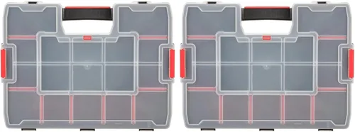 CRAFTSMAN Organizador de almacenamiento grande, 15 compartimentos (CMST14027) (Paquete de 2)