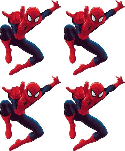 Miniatura 4 de RoomMates Marvel Ultimate Spider-Man - Calcomanías de pared gigantes para despegar y pegar por RoomMates, RMK4831GM, rojo, azul, amarillo