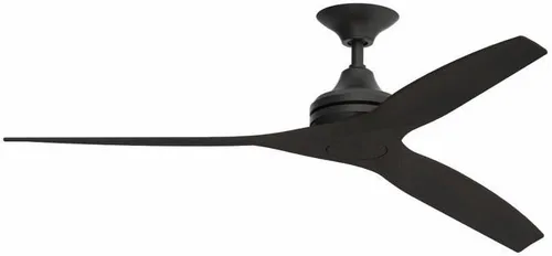 Miniatura 38 de Fanimation Spitfire - Ventilador de techo para interiores y exteriores de 60 pulgadas, níquel cepillado con cuchillas naturales