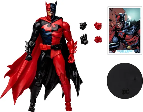 Miniatura 2 de McFarlane Toys - DC Multiverse de dos caras como Batman (Batman: Reborn) Figura de acción de 7 pulgadas