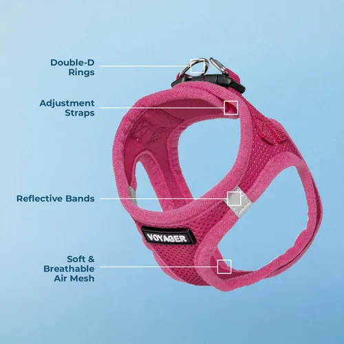 Miniatura 40 de Best Pet Supplies Voyager Step-in Air - Arnés para mascotas, malla para todo tipo de clima, reflectante, arnés sin tirón para perros y gatos - Arnés