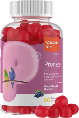 Zahler Gomitas prenatales – Apoya el desarrollo fetal de las futuras madres – Ácido fólico y vitamina A para apoyo general de la salud – Kosher, sin