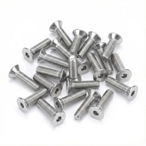 Miniatura 20 de NACX Tornillos de cabeza plana avellanados Phillips M6 x 0.551 in, A2-70, tono plateado, acero inoxidable 304, 60