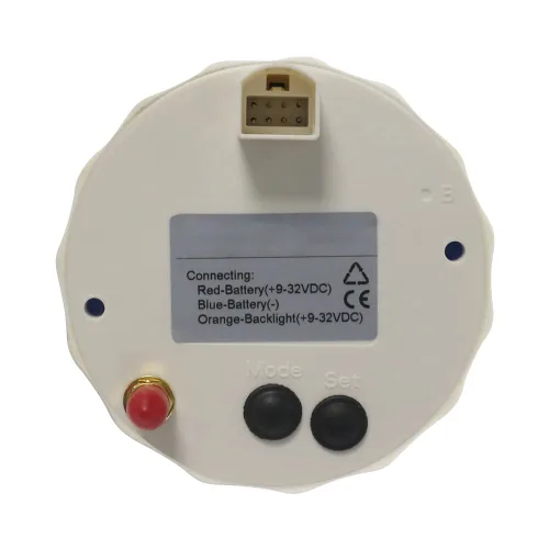 Miniatura 4 de ELING Velocímetro GPS para coche, motocicleta, barco con odómetro 0-80 mph, 0-120 km/h, para ATV, UTV, con 8 luces de fondo de 85 mm Negro+Negro
