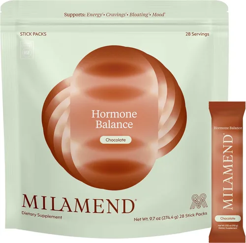 Miniatura 12 de Milamend Equilibrio Hormonal para Mujeres 40:1 Myo-Inositol D-Chiro Inositol Suplemento + CoQ10, ALA y Aminoácidos – Fertilidad, Apoyo Ovarico