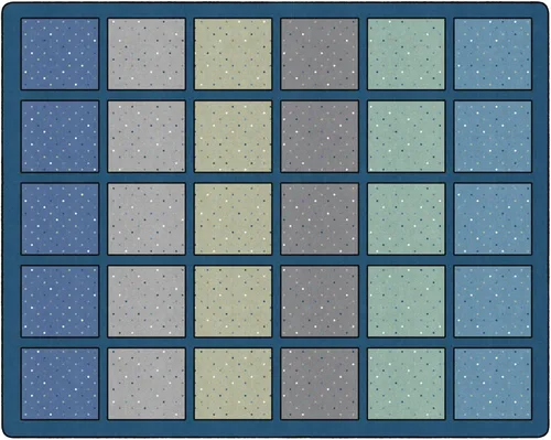 Miniatura 9 de Flagship Carpets Happy Squares Pastel - Alfombra educativa de área para aula en colores pastel para niños y maestros, calidad duradera