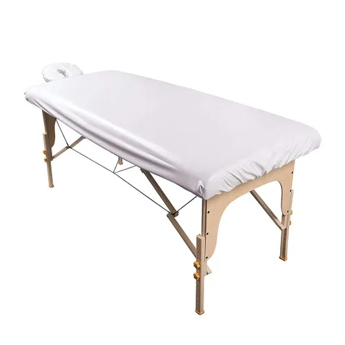 ForPro Professional Collection Funda impermeable para mesa de masaje, juego de sábanas protectoras para mesas de masaje, lavable a máquina, incluye