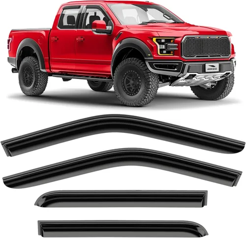 Miniatura 17 de Voron Glass Protectores de lluvia extra duraderos con cinta adhesiva para Honda CR-V (CRV) 2007-2011 SUV, deflectores de ventana, viseras de ventana
