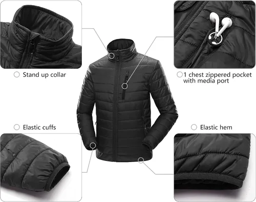 Miniatura 6 de 33,000ft Chaqueta acolchada ligera y plegable para hombre