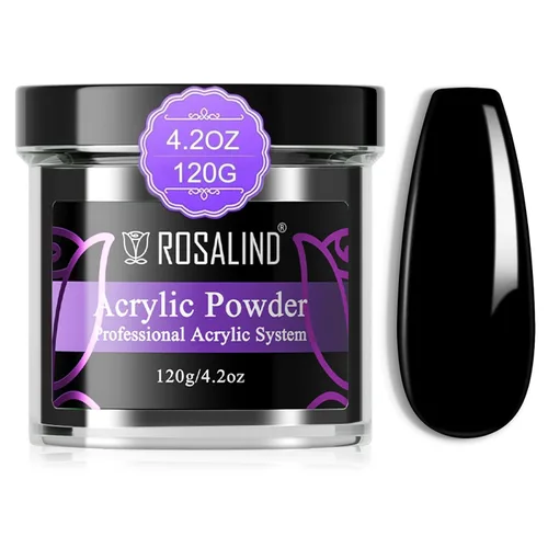 Miniatura 11 de ROSALIND Polvo acrílico rosa suave – 4.23 onzas / 4.23 oz polvo acrílico para extensión de uñas acrílicas, polvo acrílico de polímero profesional