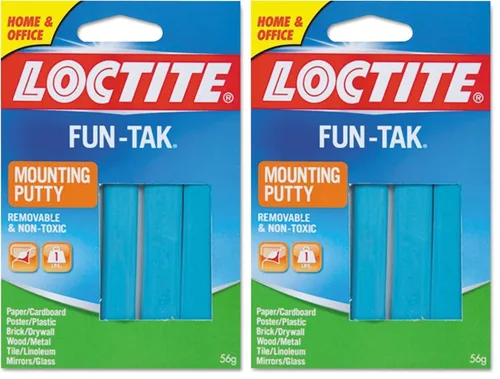 Miniatura 10 de Loctite 1865809 Fun-Tak Pestañas de montaje, 2 onzas, azul (paquete de 12)