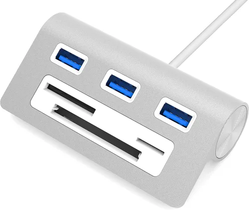 Miniatura 8 de SABRENT Hub USB-C 3.0, Lector de Tarjetas SD USB 5 en 1, Ranura Dual SD y TF + Hub USB 3.0 de 3 Puertos Portátil Compatible con MacBook, Mac