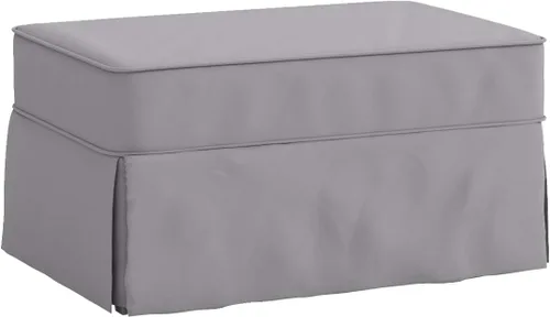 Miniatura 5 de La funda otomana de algodón de reemplazo. Se adapta a Pottery Barn PB Comfort Ottoman. Funda para sofá de algodón denso (Beige Comfort)