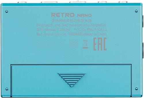 Miniatura 2 de FiiO/Snowsky Retro Nano Bluetooth USB DAC AMP con LDAC, aptX Adaptive, aptX LL (salida desequilibrada de 3.5mm y salida equilibrada de 4.4mm) (Azul)